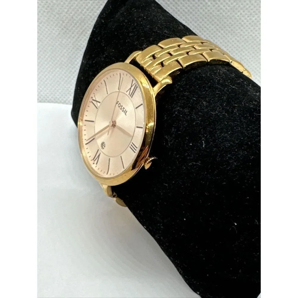 Fossil Jacqueline ES3435 Women's Rose Gold Analog Dial Quartz Wrist Watch JNA344